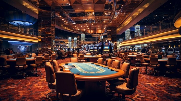 Tampilan antarmuka permainan Diamond Empire dengan simbol berlian dan gulungan slot
